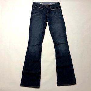 Women's GAP Blue Jeans Size 26/2L Sexy Boot